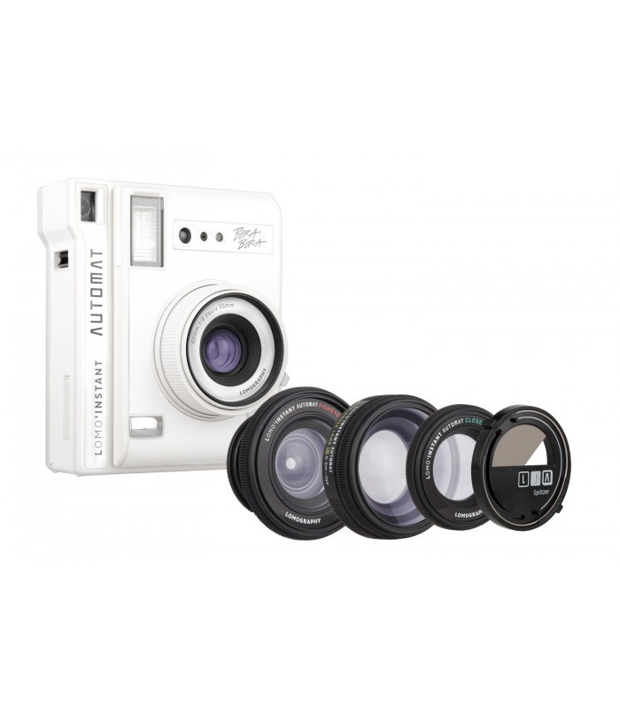 برسی دوربین چاپ سریع Lomo مدل Automat طرح Bora Bora و کیت سه تایی لنز