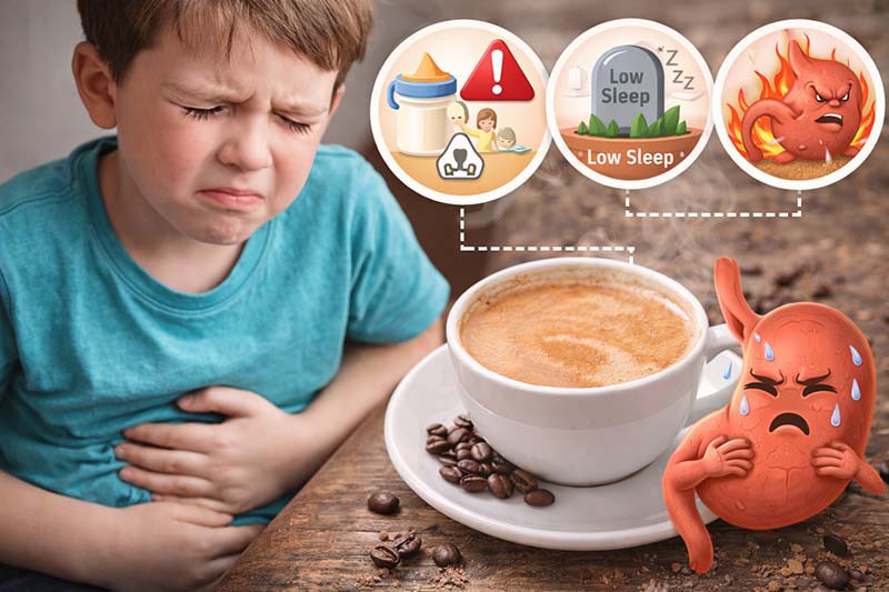 مضرات کاپوچینو برای کودکان و معده